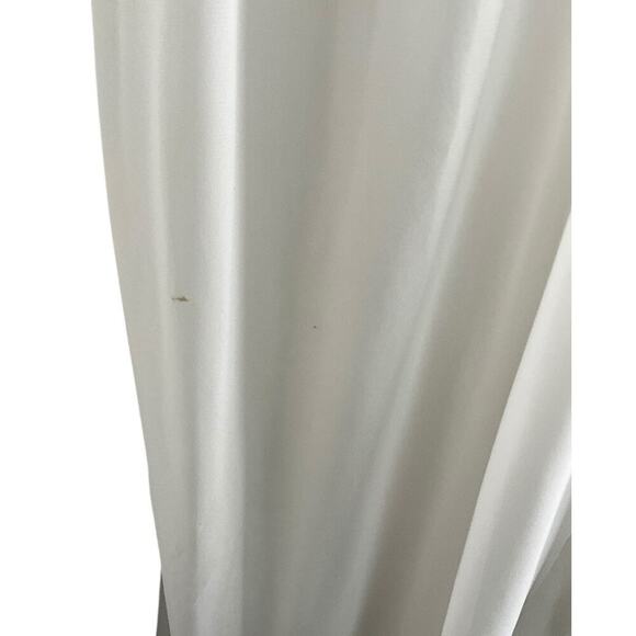 IEENA For MAC DUGGLE Long White Chiffon Formal Jumpsuit Evening Wear Size Medium - Picture 8 of 16